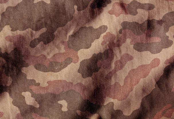 Camouflage kleur doek oppervlak.  - Foto, afbeelding