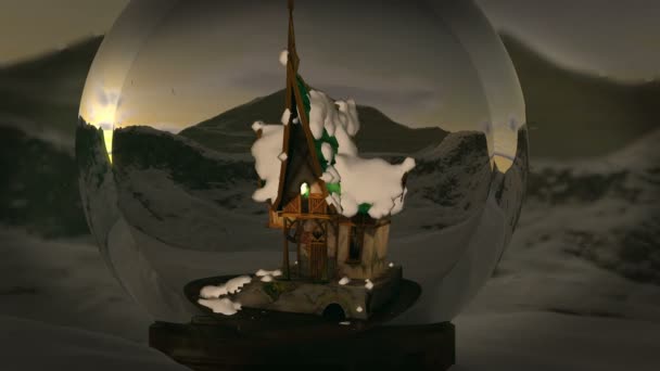 Snow globe καμπίνα - Πλάνα, βίντεο