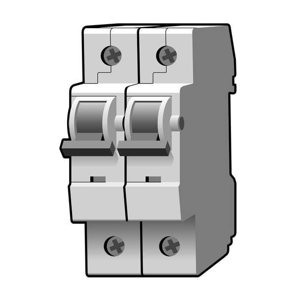 Disjoncteur à boîtier moulé
 - Vecteur, image