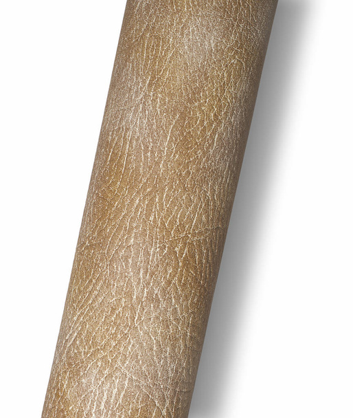 Válcovaný povrch texturovaný hnědá kůže - Fotografie, Obrázek