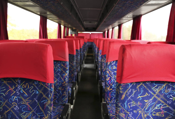 Big bus interior - Фото, изображение