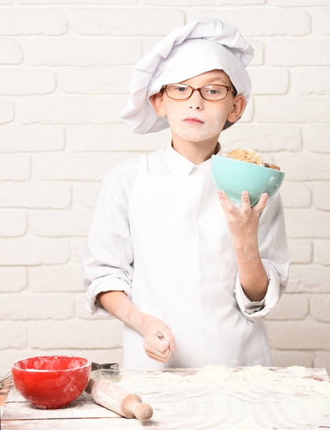 stained cute cook chef boy - Фото, зображення