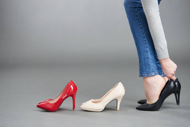 Woman choosing heels - Photo, Image