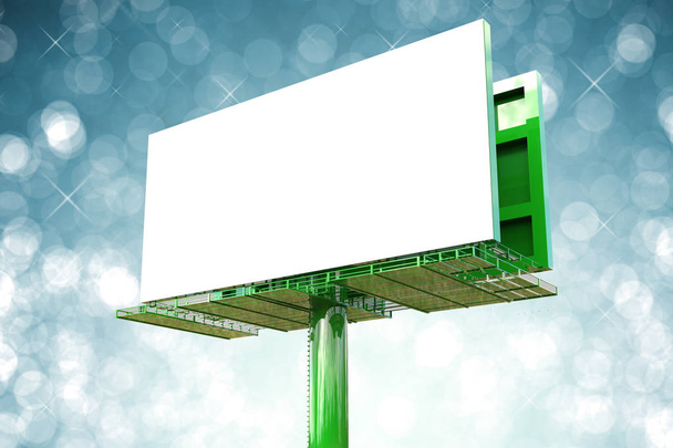 Белый бланк билборда
 - Фото, изображение