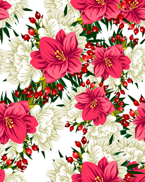 krásné květiny ornament - Vektor, obrázek
