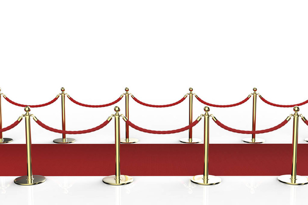 Червоний килим з канатним бар'єром
 - Фото, зображення