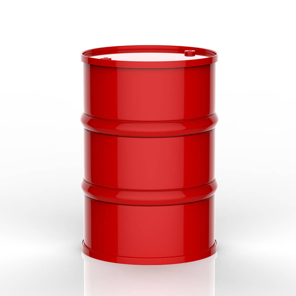 barril vermelho no fundo branco
 - Foto, Imagem