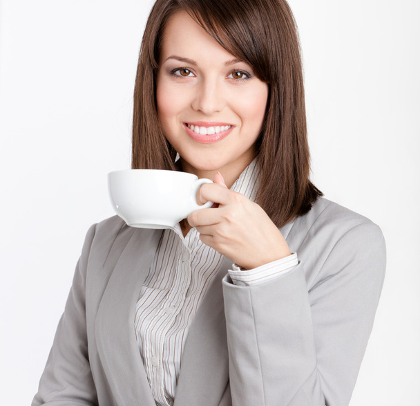 Business woman drinking coffee - Photo, image