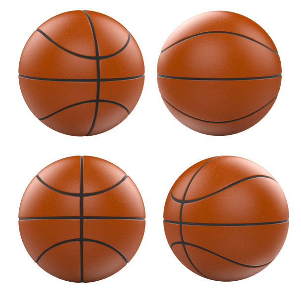 basketball isolated on white - Photo, Image