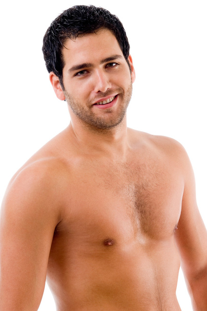 Portrait of shirtless male - Foto, Imagem