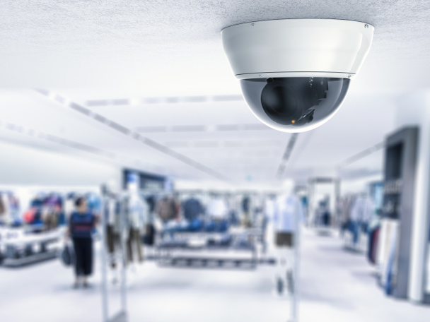 security camera or cctv camera on ceiling  - Photo, Image