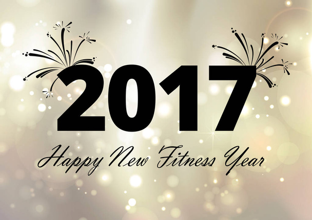 Szczęśliwego nowego roku Fitness - Zdjęcie, obraz