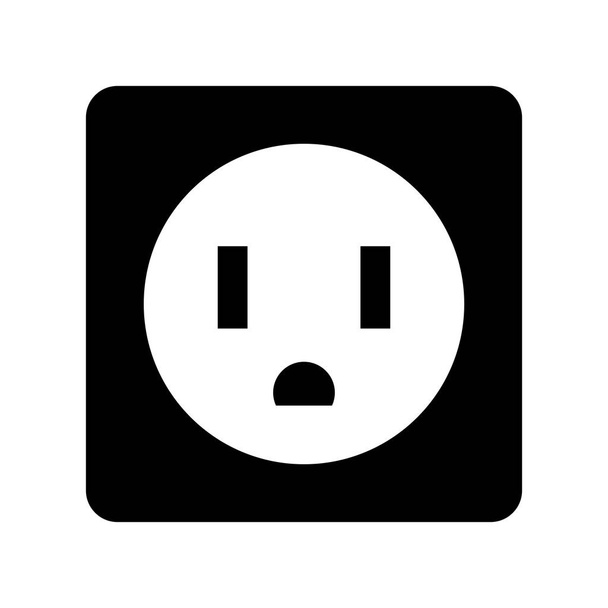 socket energy isolated icon - Vector, Image