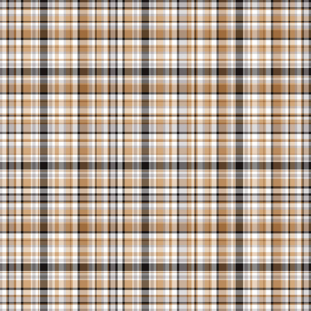 Checkered fabric tartan textile. Vector vintage seamless pattern. - Vector, Image