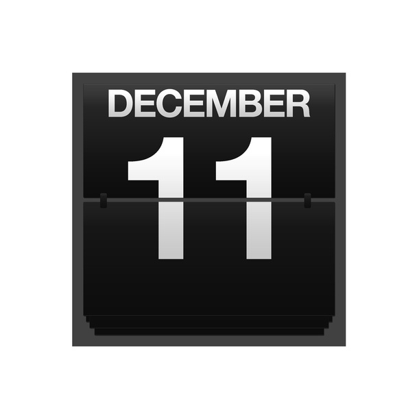 teller kalender 11 december. - Foto, afbeelding