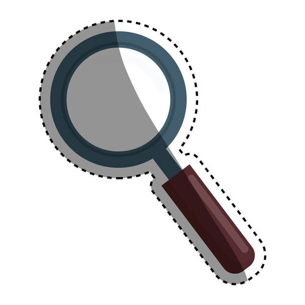 Magnifying glass lupe - Vector, Image