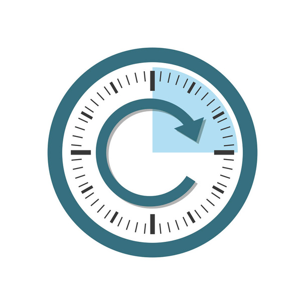 Time clock symbol - Vector, Image