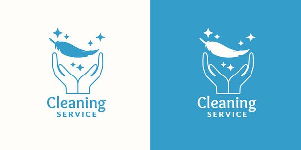 Λογότυπο για εταιρεία υπηρεσία καθαρισμού. - Διάνυσμα, εικόνα