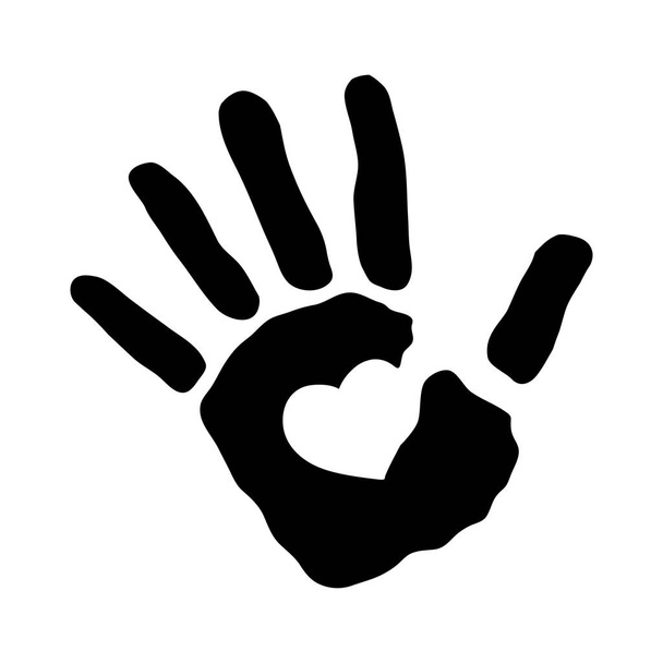 Silhouette main humaine
 - Vecteur, image