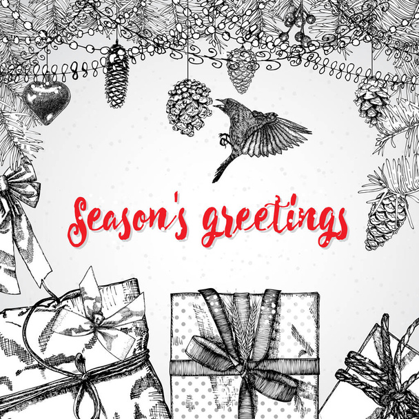 Holidays greeting card template - Фото, изображение