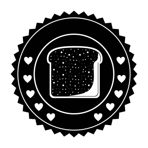 Izolované chleba topinky designu - Vektor, obrázek