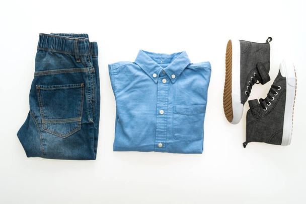 Shirt and jean pants with shoes - Photo, Image