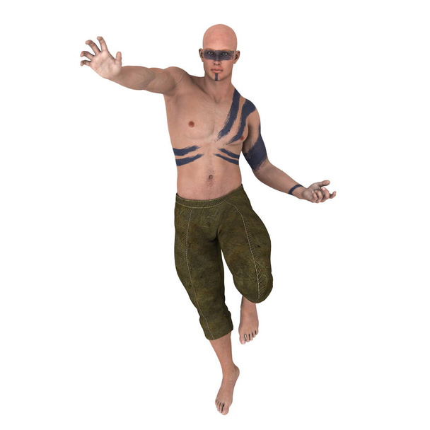 3D CG rendering of a martial artist - Φωτογραφία, εικόνα