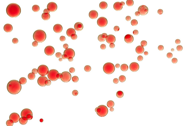 piros buborékok - Fotó, kép