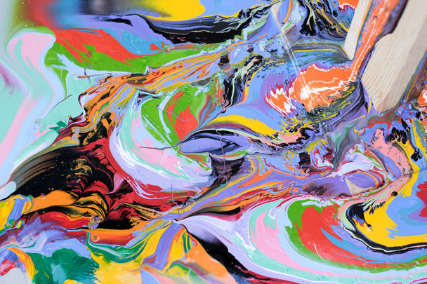 Colorful paint abstract pattern - Fotó, kép