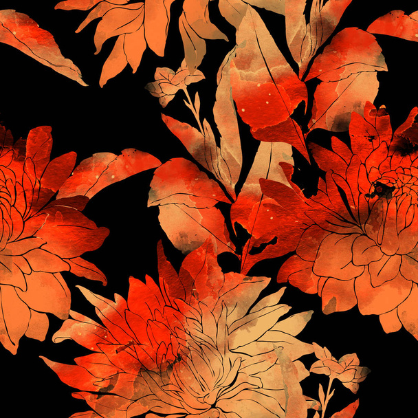 красивый японский хризантем
 - Фото, изображение