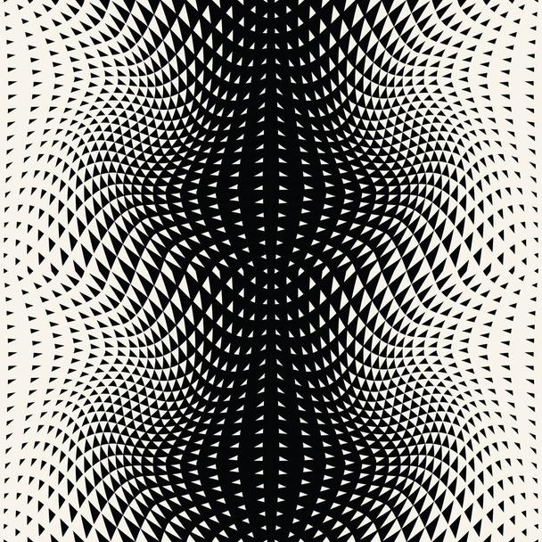 Abstrakti geometrinen hipster muoti suunnittelu tulostaa halftone kolmio kuvio
 - Vektori, kuva