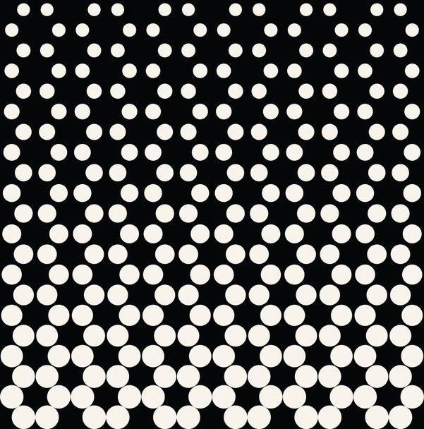 Abstrato geométrico preto e branco deco arte impressão meio-tom pontos padrão
 - Vetor, Imagem
