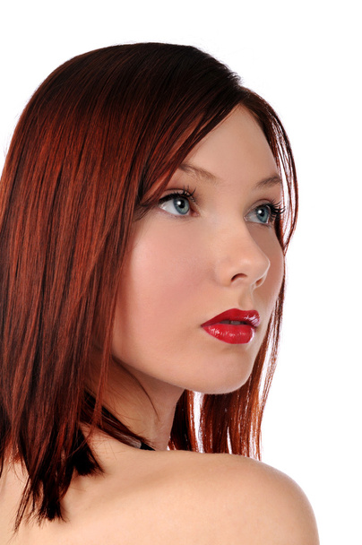 Redhead young woman - Valokuva, kuva