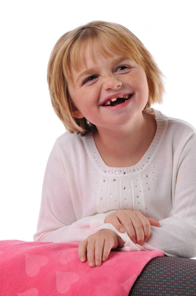 特別なニーズの子供の笑顔 - 写真・画像