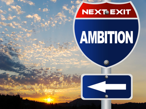 Ambition road sign - Photo, Image