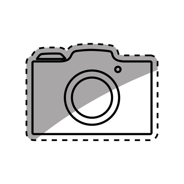 Photographic camera symbol - Vector, Image