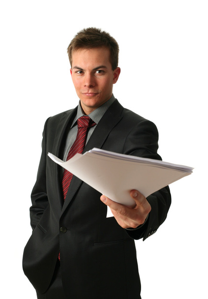 Young Businessmen with Documents - Foto, Imagen