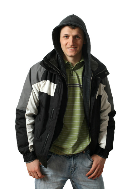 Young Man in Winter Clothes - Foto, imagen