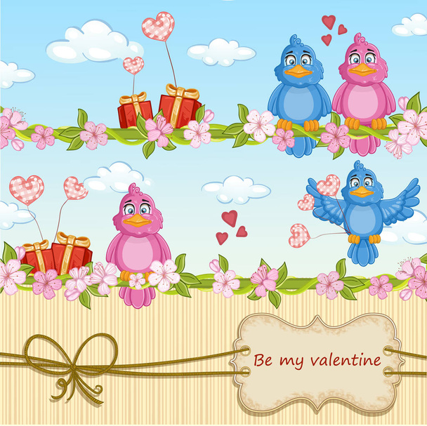 Valentines day card  - Vektor, kép