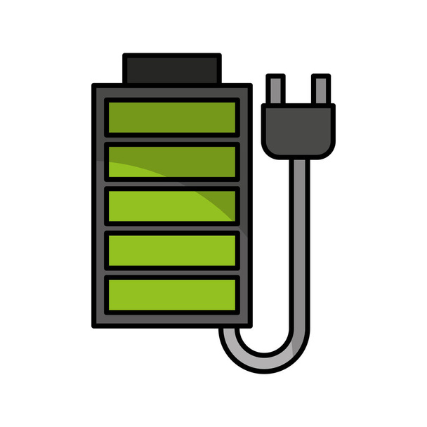 battery level isolated icon - Vector, Image