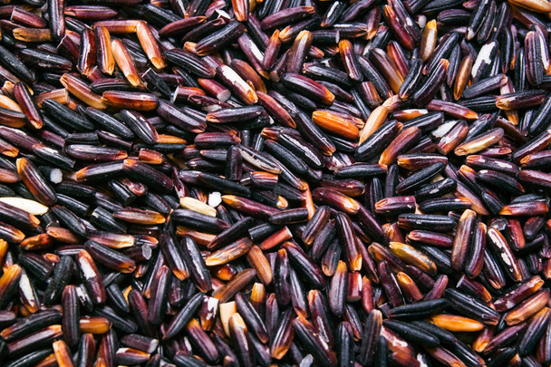 fondo de arroz negro, textura
 - Foto, imagen
