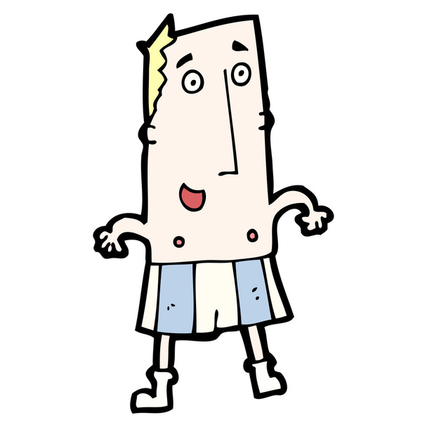Uomo in boxer cartone animato
 - Vettoriali, immagini