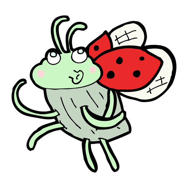Зелёный жук
 - Вектор,изображение