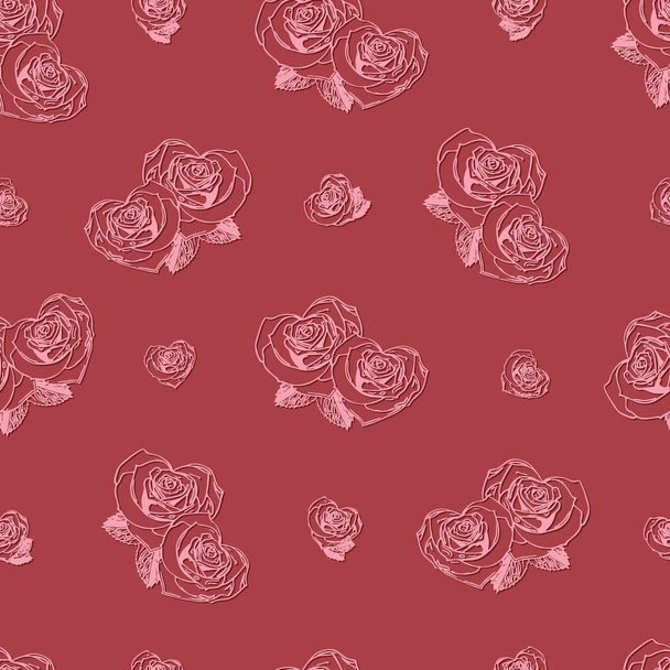 Valentine's day seamless pattern - Vector, imagen