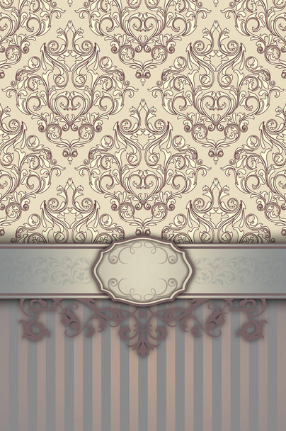 Decorative background with elegant borders and patterns. - 写真・画像