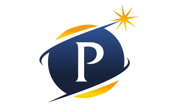 Logo nowoczesne rozwiązanie litera P - Wektor, obraz
