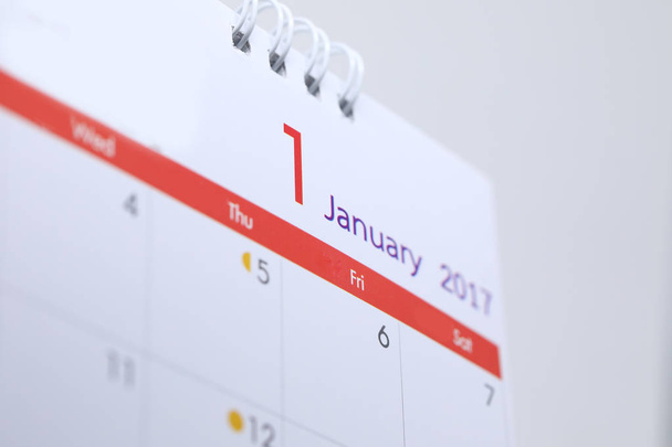 calendario desktop del 1 gennaio 2017, giorno di felice anno nuovo
 - Foto, immagini