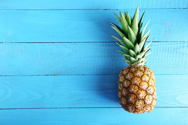 Pineapple on blue background - Foto, Imagem