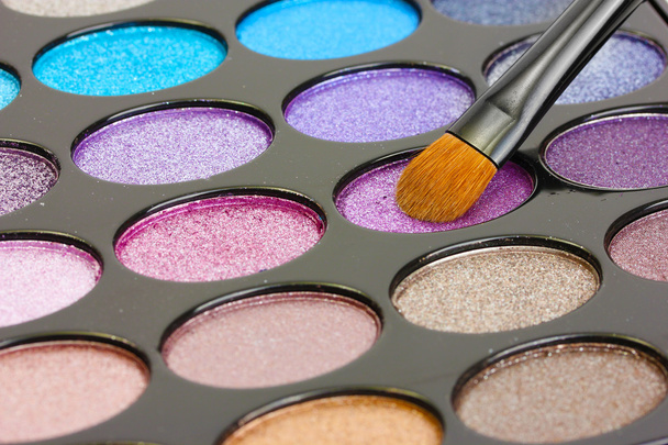 shadow kit with brush for make-up - Zdjęcie, obraz