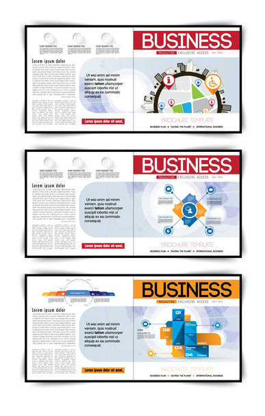 Set of business covers  - Vector, Image